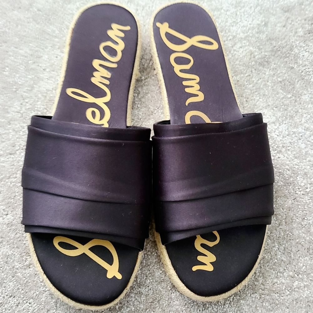 🖤 New! Sam Edelman Satin Beachy Sandals